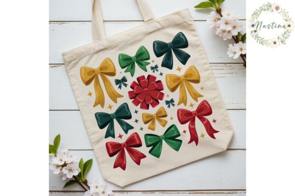 Download Glossy Festive Bows Sublimation Design - Sublimation design Collection