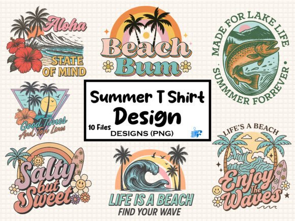 Download Retro Summer Bundle Sublimation - Retro summer Collection