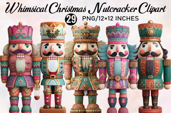 Download Whimsical Christmas Nutcracker Clipart - Premium Bundle