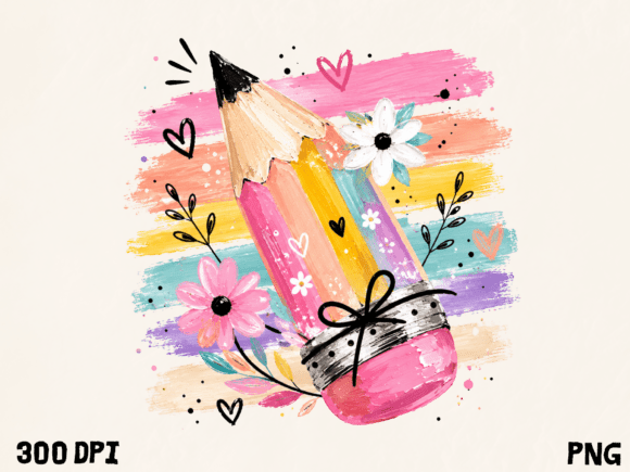 Download Teacher Pencil Watercolor PNG - Watercolor png Collection